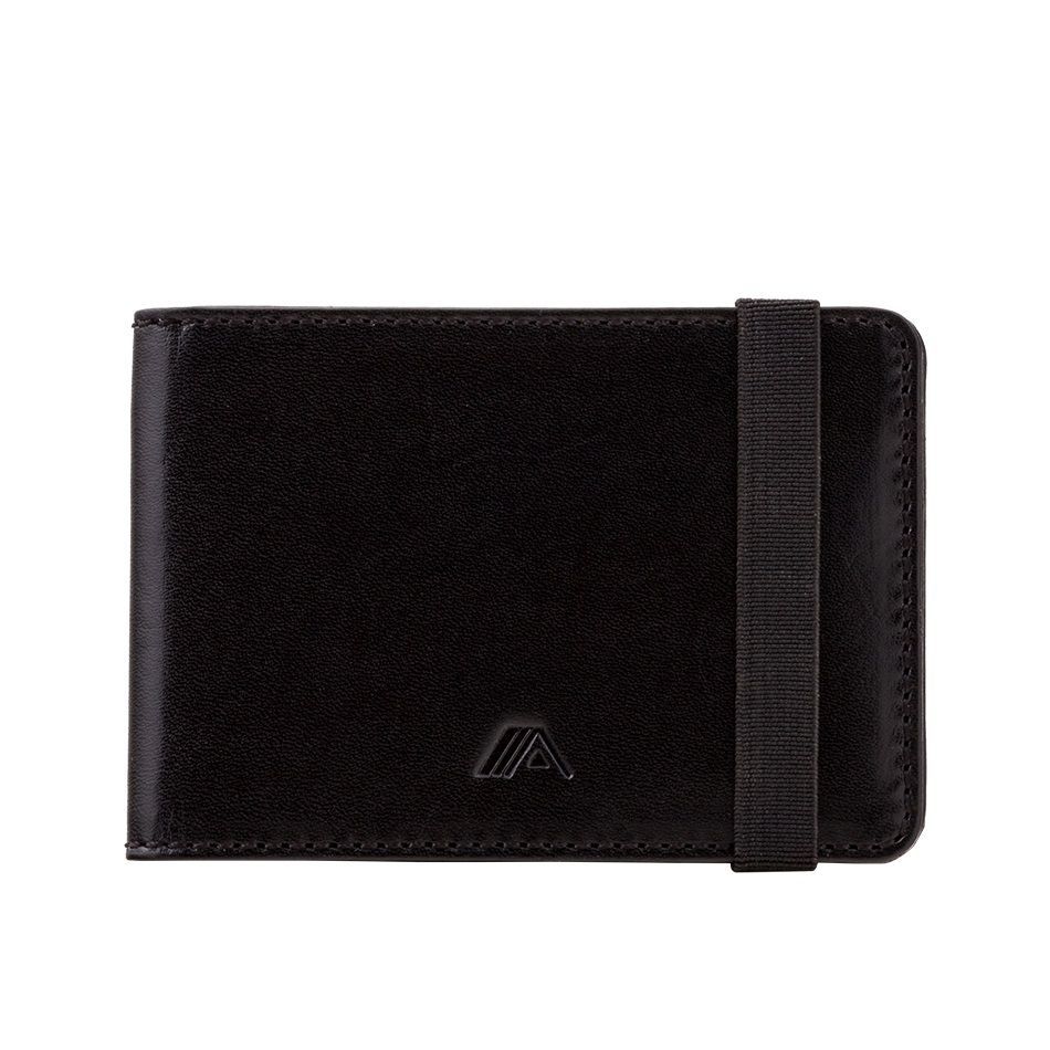 A-SLIM Leather Wallet Kihaku - Black